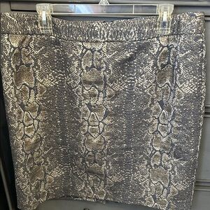 Worthington Snakeskin Pencil Skirt - Black and Gray